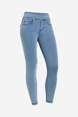N.O.W. Pants 7/8 Light Blue Jeans - Blue Seams